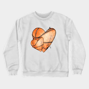 Basketball heart Crewneck Sweatshirt